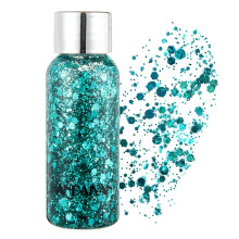 GL-Turelifes Ombretto Liquido Glitter Mermaidi con Paillettes Chunky per Viso e Unghie