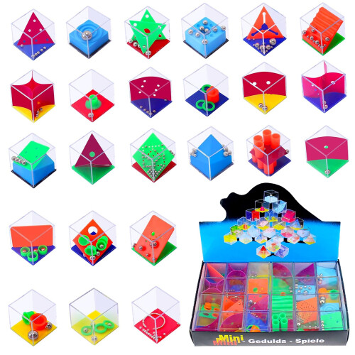 Gioco Di Puzzle In Legno A Cubo A Specchio – 2 Set Con 40 Sfide – Giocattolo Educativo Per Bambini E Adulti - 2