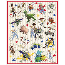 Multicolor Disney Toy Story 4 Sticker Sheets (4 Count) Perfect Party Favors Custom Creations Collectible Treats Essential for Toy Story Fans of All
