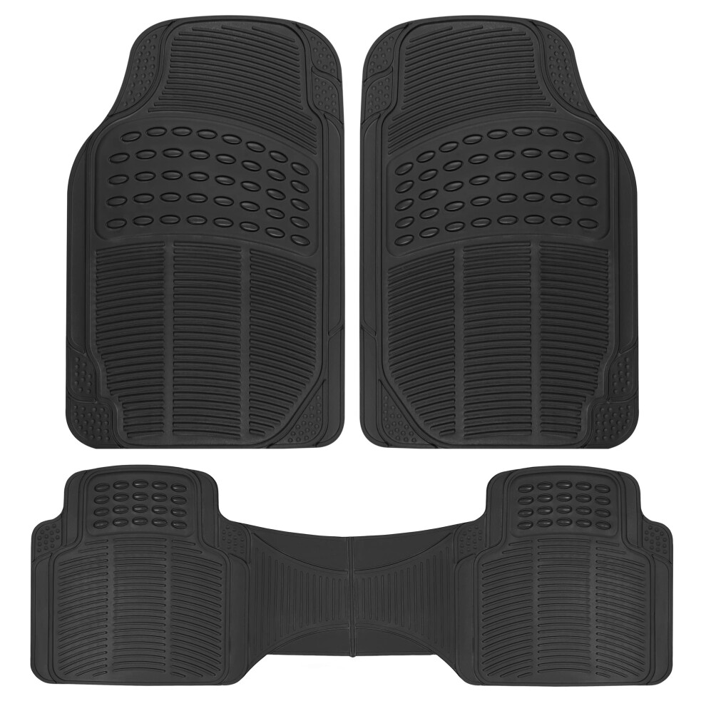 Bdk Proliner Floor Mats For Cars Trucks Suv 3-Piece Heavy Duty Black 826942135002