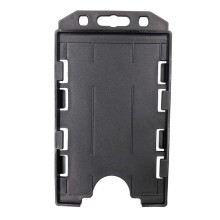 Fallen One 10 pachet ID dublu id suport pentru plastic Plastic Card Suport pentru Lanyard Vertical Negru