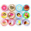 TINYMILLS 12-teiliges Donuts-Stempelset fr Kinder 1