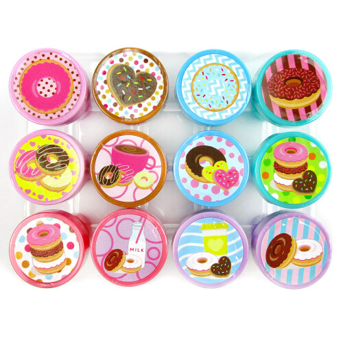 TINYMILLS 12-teiliges Donuts-Stempelset fr Kinder