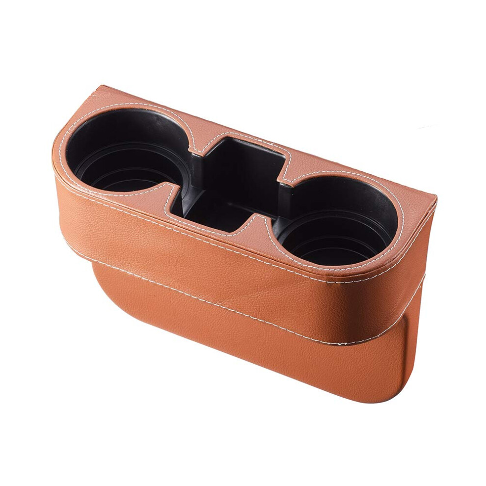 Atmomo Multifunctional Car Cup Holder Car Seat Organizer Gap Fil Brown 608442330961