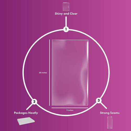 Purple Q Crafts Σακούλες Σελοφάν Για Καλάθια 9" X 20" 10 ΣΕΤ 2