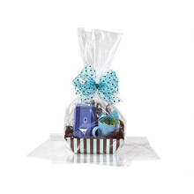 Bolsas de celof   n sellables BOPP y envoltura de cesta de regalo transparente de 16 x 24 pulgadas, envoltura de celof   n transparente para baby sho
