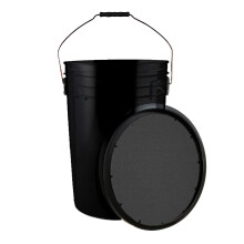Secchio Champion Sports da 6 galloni con coperchio imbottito e morbido - Costruzione durevole - Palline non incluse - Ideale per baseball, softba