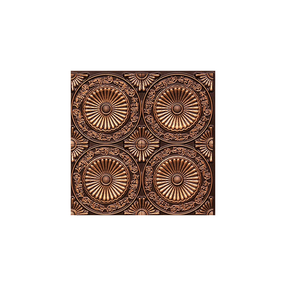 Colle pour carrelage de plafond d   coratif en plastique PVC #235 Antique Gold 2 pi x 2 pi