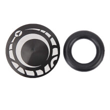 Tbest Bottom Bracket Dust Cap, Skydd för cykelvev, aluminium svart för mountainbike