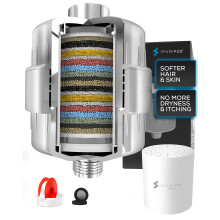 SparkPod 23-Stufen-Duschkopffilter fr trockenes Haar und trockene Haut Hochleistungs-Universal-Duschfilter zur Entfernung giftiger Chemikalien, Ch