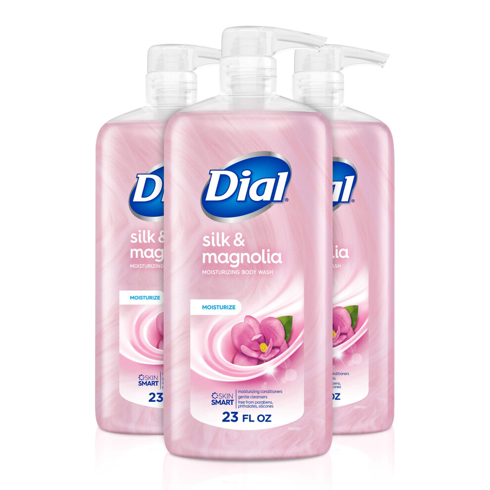Wijzerplaat Dial Body Wash Silk & Magnolia 23 Fl Oz (Pack Of 3)