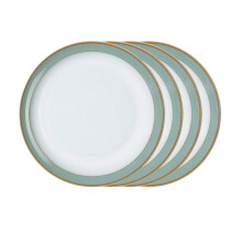 Juego de 4 platos llanos Denby Regency Green Talla    nica
