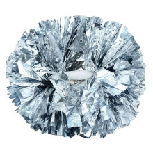 Hooshing 2st Silver Pom Poms cheerleading med stafetthandtag fr Team Spirit School Sports Dance Cheering