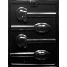 Grandmama's Goodies S111 Football and Cask Covripop Lollipop Lolly Chocolate Candy Soap Mold cu instruc?iuni exclusive de modelare (1)