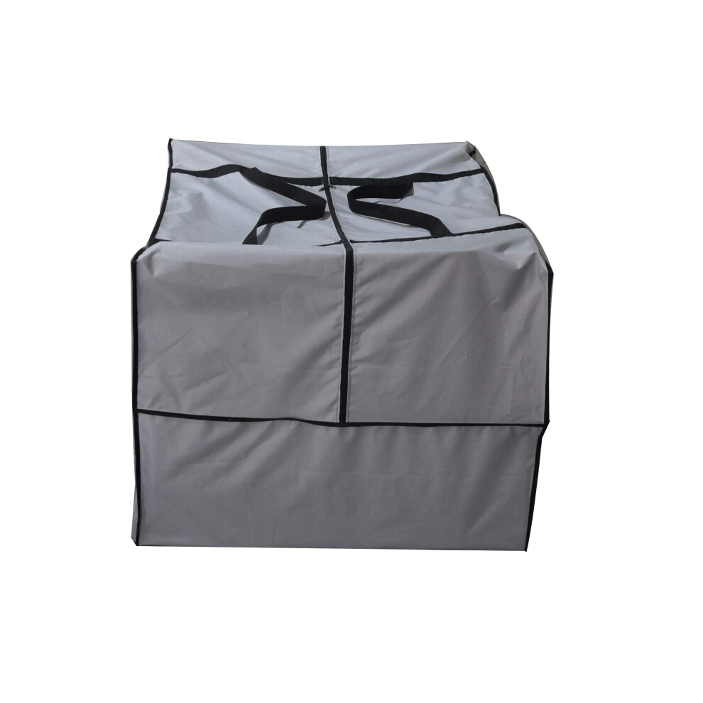 acoveritt Sac de rangement carr    pour coussin/housse d'ext   rieur Sacs de rangement     fermeture    clair avec poign   es 32''L x 32''L x 24''H