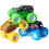Monster Jam Monster Jam Charged Crushers 3-Pack (Grave Digger Son-Uva Digger e Earth Shaker) scala 1:64 2