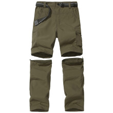 Pantalones de senderismo JOMLUN para ni os, pantalones cargo para exteriores, informales, para acampar, de secado r pido, convertibles, con crema