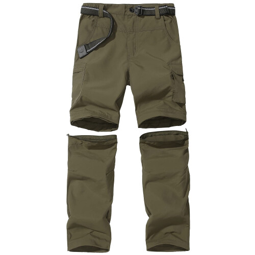 JOMLUN Παντελόνια Πεζοπορίας Αγοριών Παιδικά Cargo Casual Γιλέκα Outdoor Army Green