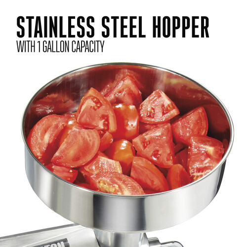 Weston Metall Tomatsil, 1 Gallon Tratt, Rostfritt Stål 1