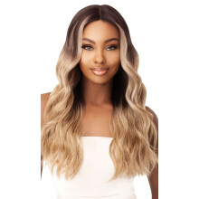 Outre Synthetic Hair Lace Front Wig Swiss Lace I Part Stevie (DR4/613)