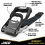 JACO Cintas de Ratchet Resistentes - 1.6 polegadas x 8 pés (Pacote com 4) | Kit de Fixação com Laços Macios - 5,208 lbs (Preto) 3