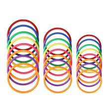 HRLORKC 24-delige plastic ringwerpspelset Ringen voor ringwerpen voor kinderen Buitenspellen Plastic carnavalsringen Carnavalsspellen voor carnavalsf