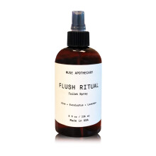 Muse Apothecary Flush Ritual - Aromatic & Refreshing Toilet Spray  Use Before You Go  8 oz  Infused with Natural Essential Oils - Aloe + Eucalyptus +