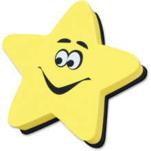 Mailbox -b?gerne Ashley Magnetic Whiteboard Eraser Star 6 EA/BD (ASH10016)