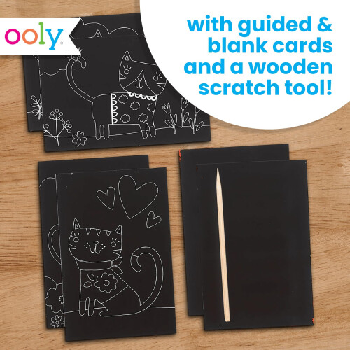 Kit Ooly Mini Scratch & Scribble: Gattini carini 2