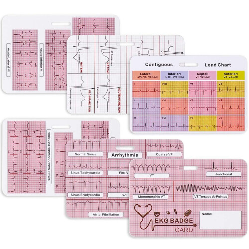 Lisol EKG Κάρτα Αναγνώρισης 3 Κάρτες, Κάρτες Ερμηνείας EKG για Νοσηλευτές
