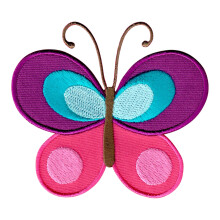 Patchmommy Butterfly Patch Iron On/Coase On - Aplica?ii pentru copii pentru copii