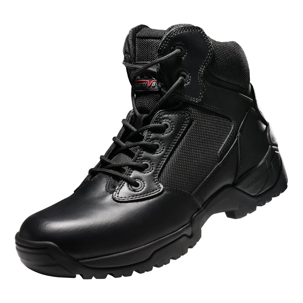 Bottes de travail tactiques militaires NORTIV 8 pour hommes, fermeture    clair lat   rale, randonn   e l   g   re