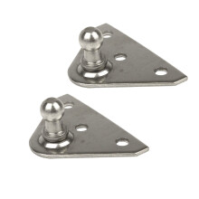 Podpery zvedku Pocet (2) Konzoly 10 mm = (3/8 palce) 3 otvory odsazen konzola S316 Nerez Pro podpery plynovho zvedku Vzpery a pruiny Automobilov