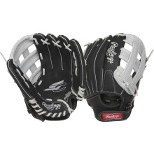 Rawlings | Certamente pegue a luva de beisebol T-Ball e Juventude | Lan   amento da m   o direita | 11 """" | Preto/cinza