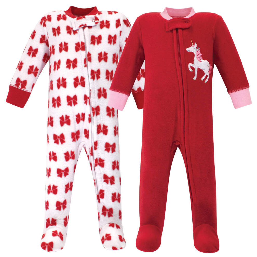 Hudson Baby Pyjama unisexe en polaire pour b   b   , motif licorne de No   l, 0     3 mois,    tats-Unis