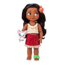 Disney Animators' Collection Moana Doll - 15 Inch Toy Figure Molded Details Fully Posable Toy in Satin Dress - Suitable for Ages 3+ Toy Fi
