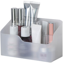 UNIKON Eunion Makeup Organizer Genomskinlig liten bnkskiva Makeup Caddy Frvaringsorganisation Bins Kosmetikhllare fr skp