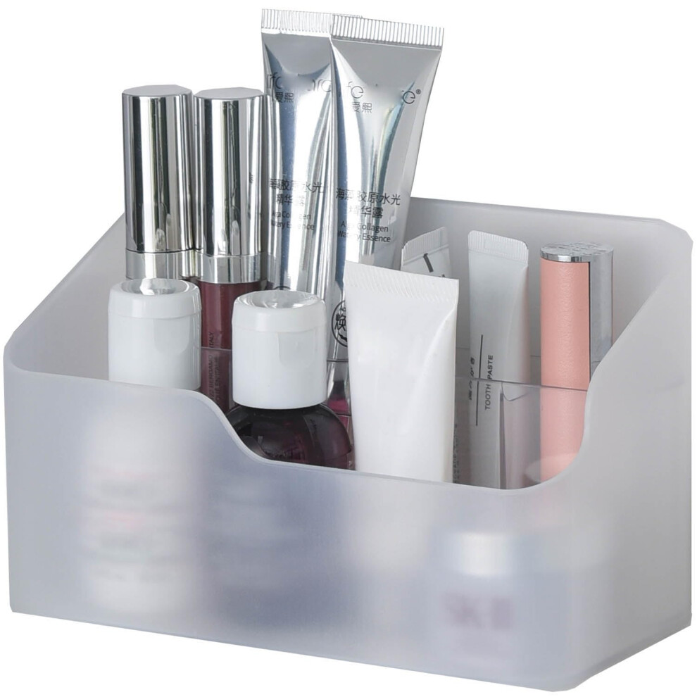 UNIKON Eunion Makeup Organizer  Clear Small Countertop Makeup Caddy Storage Organization Bins Cosmetics Holder for Cabinet