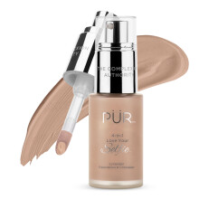 PR MINERALS 4-v-1 Love Your Selfie Longwear Foundation & Concealer Full Covering Tekut podkladov bze Hydratacn formulace Bez krutosti