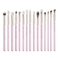 Jessup Lidschattenpinsel, 15-teiliges natrliches Augenpinsel-Set fr Lidschatten-Mischung, Concealer, Augenbrauen, Eyeliner, Rouge, Braut, T294