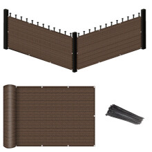 Eden's Decor Balcon Ecran de confiden?ialitate Cover Mesh parbriz, rezistent la intemperii Protec?ia UV pentru punte din curte Patio Balcon Punct