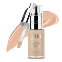PR MINERALS 4-v-1 Love Your Selfie Longwear Foundation & Concealer Full Covering Tekut podkladov bze Hydratacn formulace Bez krutosti