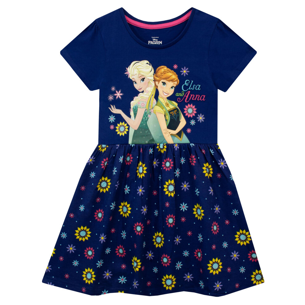 Disney Girls' Frozen Dress Size 8 Blue