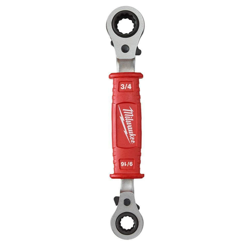 Photos - Other Hand Tools Milwaukee Linemans 4-in-1 Insulated Ratcheting Box Wrench 48-22-9212 
