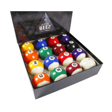 Japer Bees Deluxe Billiard Ball/Pool Ball Set Komplett 16bollar Regleringsstorlek och vikt hartsboll