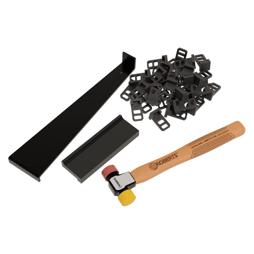 ROBERTS 10-43 Laminate and Hardwood Pro Flooring Installation Kit for Vinyl  Black