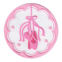 PatchMommy Ballet Shoes/Slippers - Silitysrautaiset/Ommeltavat Applikaatiot lapsille