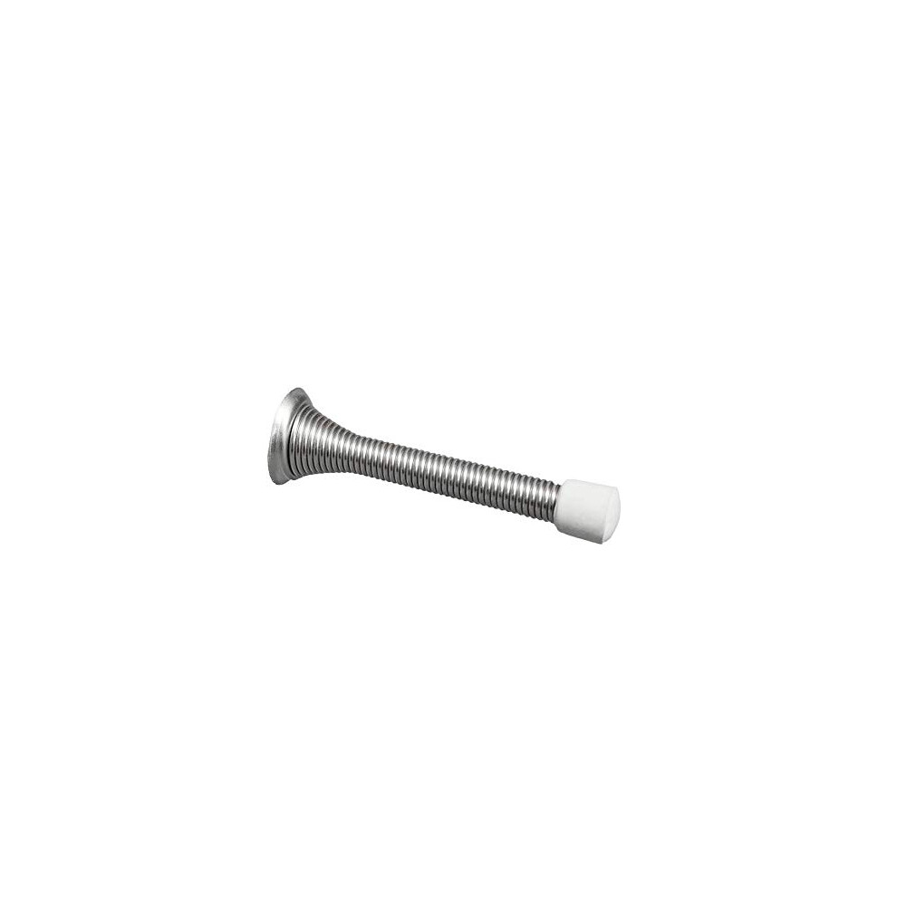 KS Hardware Flexible Spring Door Stop | Door Stopper Wall Protector | 10 Pack (Satin Nickel  3 1/4)