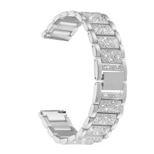 Abanen Klockarmband för Fossil Kvinnors Gen 5E 42mm / Gen 6, 18mm Lätt Alloy Metall Bling Crystal