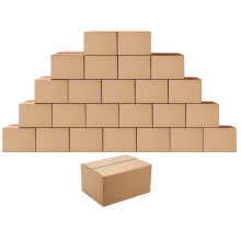 Forsendelsesbokse Mailers 8x6x4 inches b?lgepap lille pakning Kraft Moving Post Box Pack p? 25